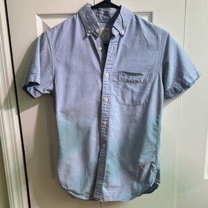 J. Crew Men's Sky Blue Casual Button-Down Shirt